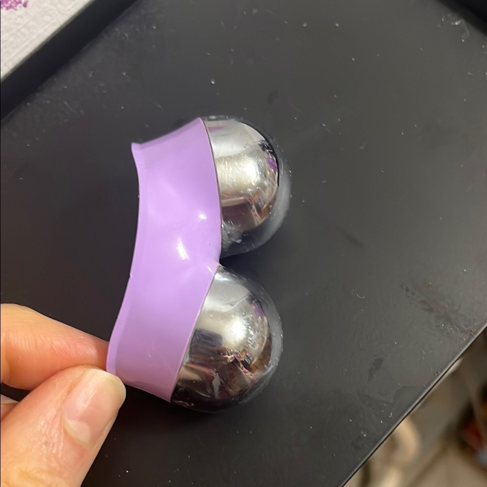 NuFace Purple and Silver Facial Massage Tool